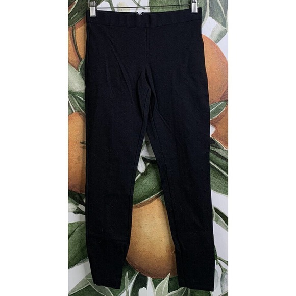 J.CREW Size 6 PIXIE Pant Leggings in Stretch Ponte Black Back Zip Viscose Blend - Picture 1 of 7